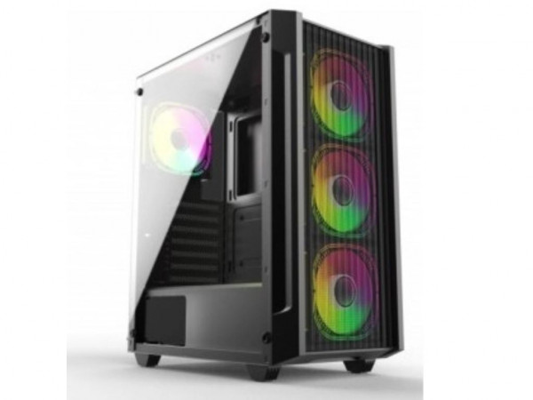 Kucište IG-MAX T2656-3RGB PATROL Mini TowerATXMicro-ATXDTXMini-DTXMini-ITXbez napajanjacrna' ( 'T2656-3RGB' ) 