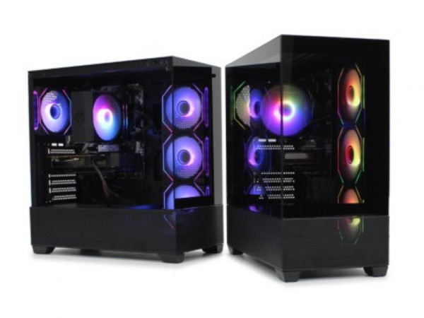 Kucište IG MAX X218B-4F BLACK HORIZON GLASS Midi TowerATXMicro ATXE-ATXITXbez napajanjacrna' ( 'X218B-4F' ) 