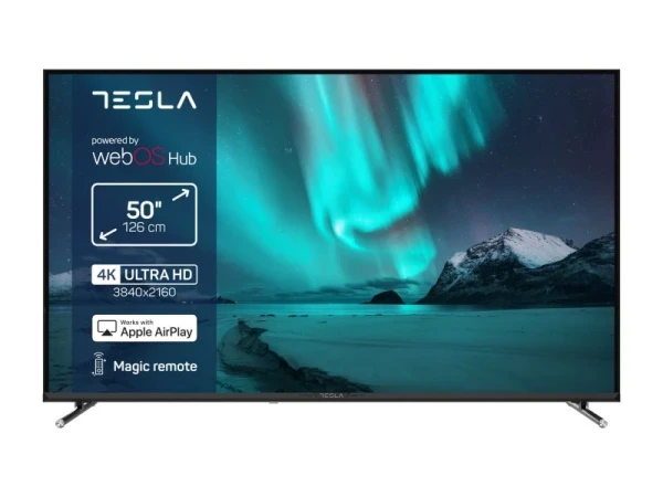 SMART LED TV 50 Tesla 50E655BUW 3840x2160UHD4KDVB-T2S2CFramelessWebOS