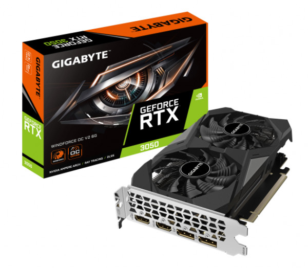 GeForce RTX 3050 WINDFORCE OC V2 6GB ( GV-N3050WF2OCV2-6GD ) 