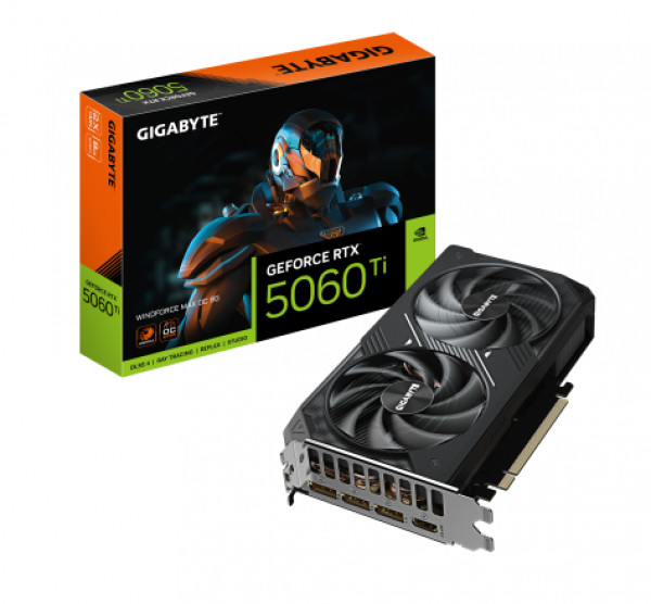 GeForce RTX 5060 Ti WINDFORCE MAX OC 8GB ( GV-N506TWF2MAX OC-8GD ) 