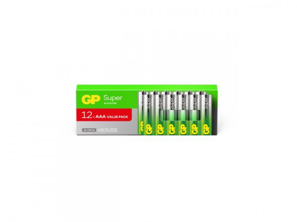 GP baterije LR03-PAB12 AAA Super Alkaline