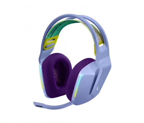 Bežične slušalice sa mikrofonom Logitech G733 Lightspeed Lilac