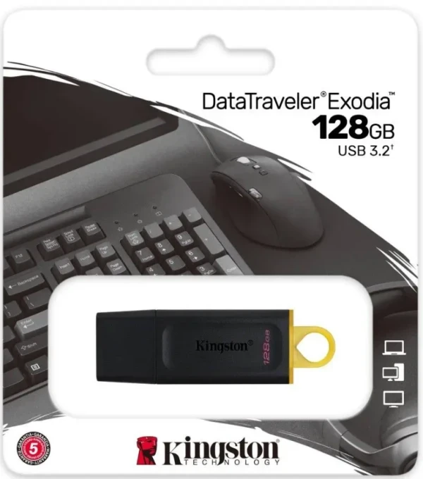 KINGSTON 128GB DTX/128GB USB Flash memorija 3.2 Black/Yellow