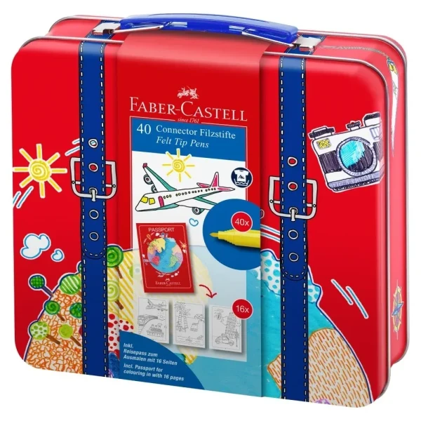 Flomaster set Faber Castell 140 Connector Koferče 155535