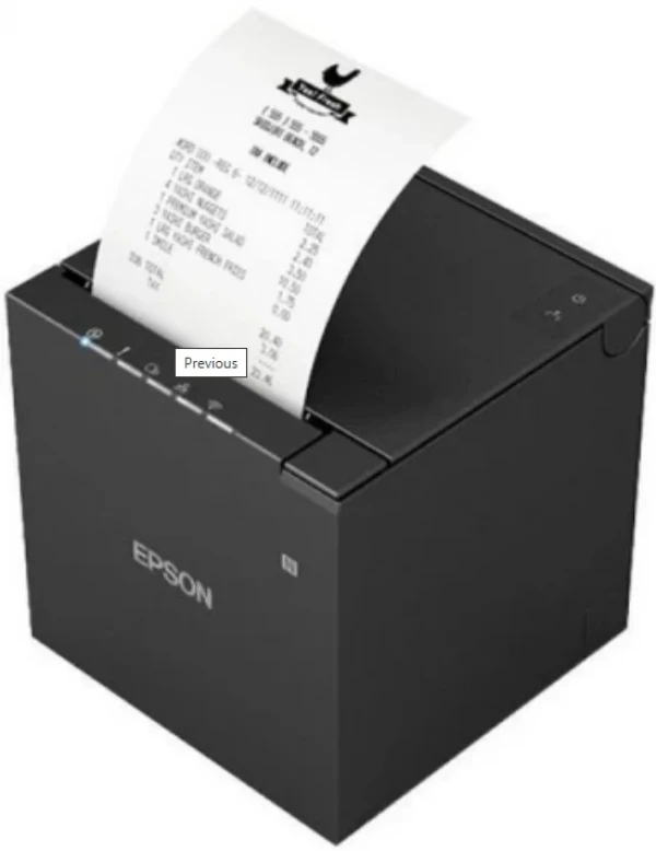 EPSON TM-M30III (112) Standard USB Tip-A/Tip-C PD tablet connection, Eternet, Black,130mm x 127mm x1