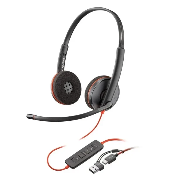 Slušalice sa mikrofonom Poly Blackwire 3220 HP 8X228AA USB-C+ USB-CA adapter