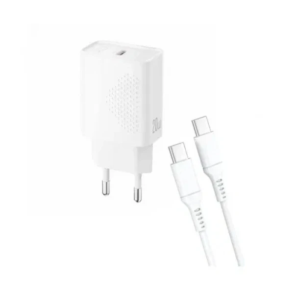 Kućni punjač XO L160 fast 20W Type C + kabal USB-C