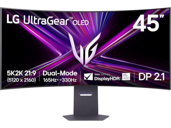 Monitor LG 45GX950A-B 44.5''OLED5120x2160330Hz0.03msHDMI,DP,USBAdaptive syncVESAzvucnicicrna' ( '45GX950A-B.AEU' ) 