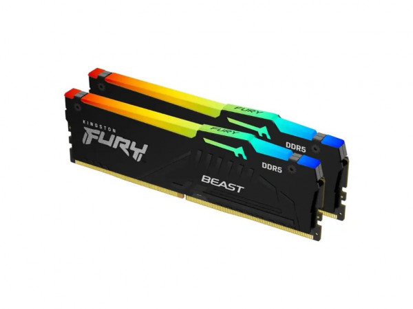 Memorija KINGSTON KF556C36BBEAK2-32 32GB(2x16GB)DIMMDDR55600MHzCL36FURY Beast RGB EXPO' ( 'KFS36C36BBEAK2-32' ) 
