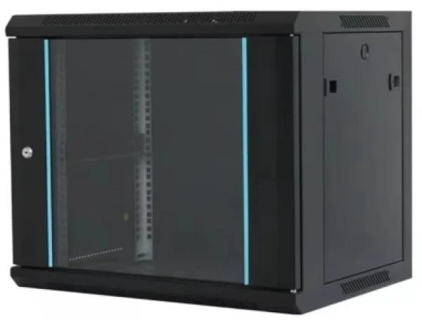 MAXPRO LINE Rack orman nazidni, 9U, 600x600, staklena vrata