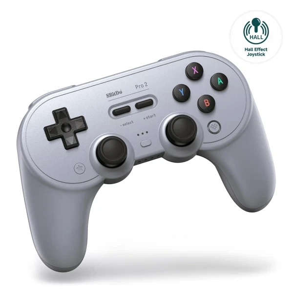 Bežični gamepad 8BitDo Pro 2 BT2.4GhzMulti platformVibracijaHall EffectTMRGray