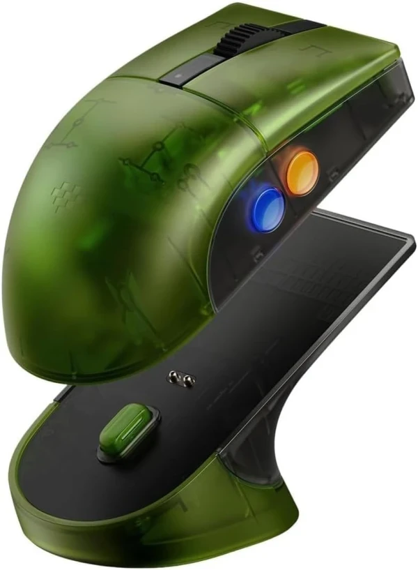 Bežični gaming miš 8BitDo Retro R8 Tri-modePAW 3395Transparent Xbox green + Dock