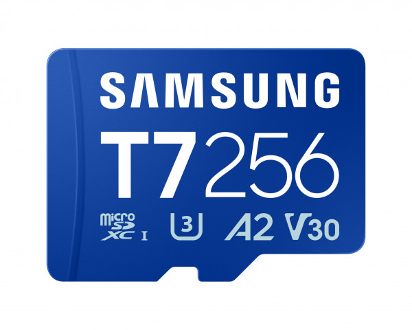 MicroSD 256GB, T7, SDXC, UHS-I U3 V30 A2, Read up to 170MB/s, Write up to 130MB/s,  for 4K and FullHD video recording ( MB-MB256T/WW ) 