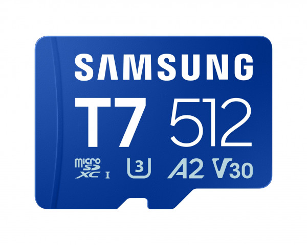 MicroSD 512GB, T7, SDXC, UHS-I U3 V30 A2, Read up to 170MB/s, Write up to 130MB/s,  for 4K and FullHD video recording ( MB-MB512T/WW ) 