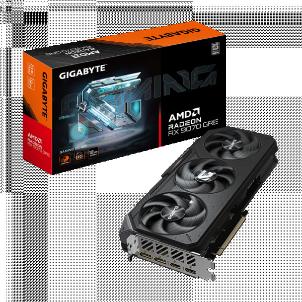 Radeon RX 9070 GRE GAMING OC 12GB ( GV-R907GREGAMING OC-12GD ) 