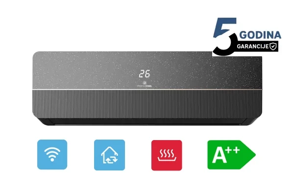 Klima uređaj PROFILOCOOL ICSD-18WIH BLACK 18000BTU A++ Inverter WifiGSJiFeel