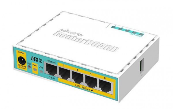 MikroTik hEX PoE lite RB750UPr2 Ruter