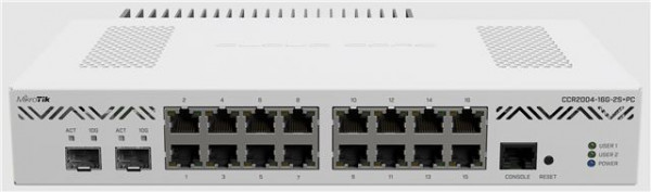 MikroTik CCR2004-16G-2S+PC Ruter, 16x Gigabit, 2x SFP+