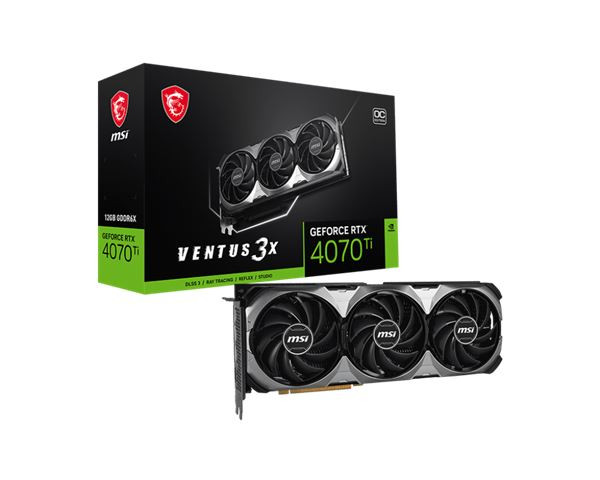 VGA MSI RTX 4070 TI VENTUS 3X E1 12G OC