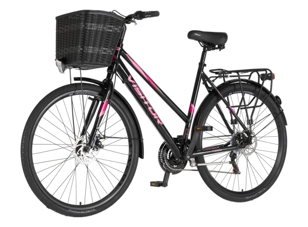 Bicikla Visitor city crx 2818 brzinacrno roze perla