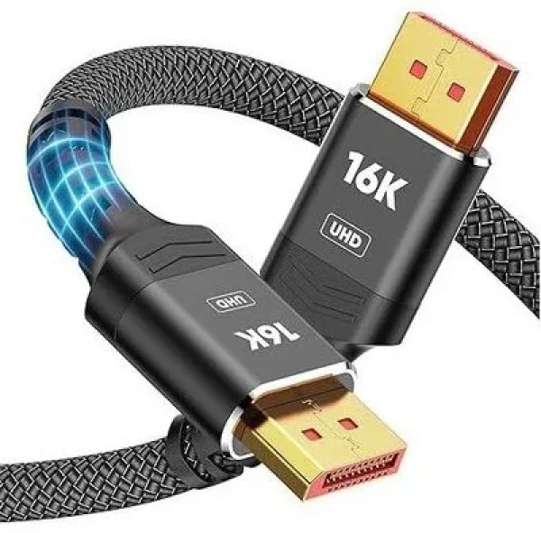 E-Green Kabl DisplayPort 2.1 MM 16K80Hz 2m, crni