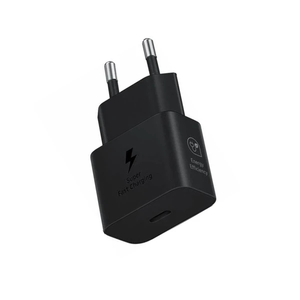 Kućni punjač Fast 25W Type C bez kabla crni