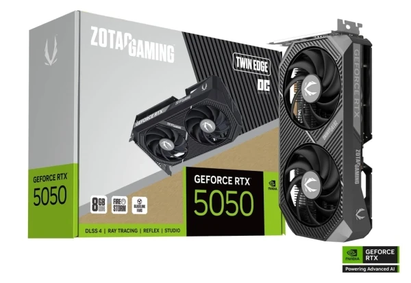VGA Zotac RTX 5050 Twin Edge 8GB, ZT-B50500H-10M