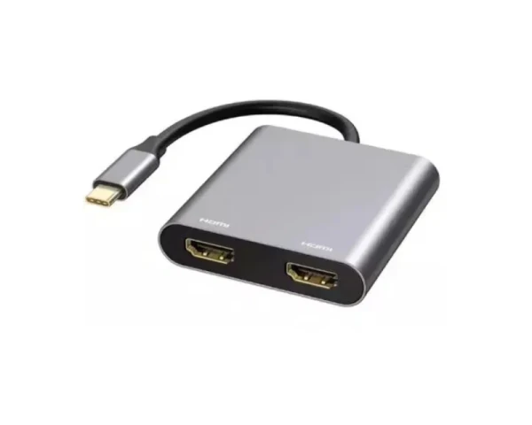 Adapter USB E-GREEN 3.1 tip C (M) - 2 x HDMI