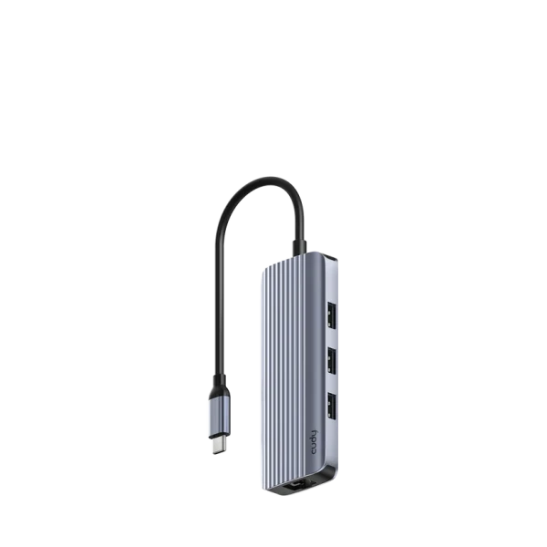 Adapter-konverter Cudy UH606 USB Tip C 3xUSB-A 3.0RJ-45HDMIUSB-C