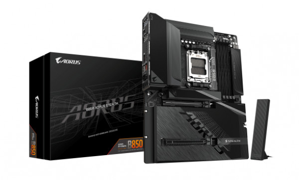 AM5, AMD B850 Chipset, 4x DDR5, X3D Turbo Mode ( B850 A STEALTH ) 