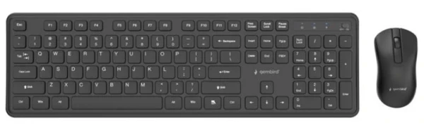 KBS-WPS-01 Gembird Slim Pro Business beži?ni desktop set, crna, US raspored