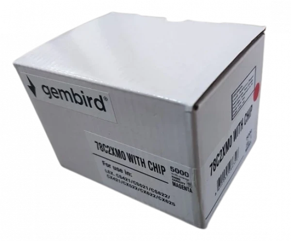 Toner Gembird 78C2XM0 zam. kaseta za Lexmark Magenta 5k (sa cipom)