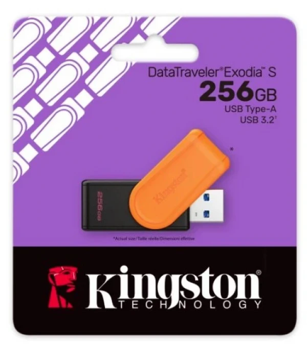 KINGSTON 256GB DTXS/256 USB Flash memorija 3.2 Crna/Naran?asta