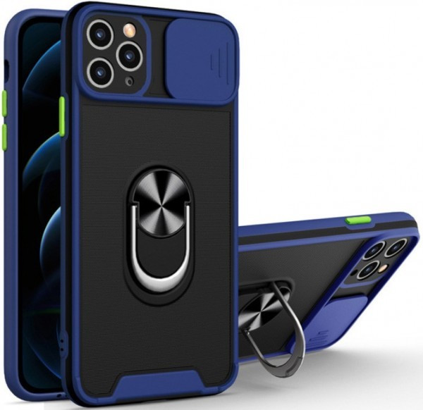 MCTR8-XIAOMI Redmi Note 9 * Futrola Magnetic Defender Silicone Blue (277)