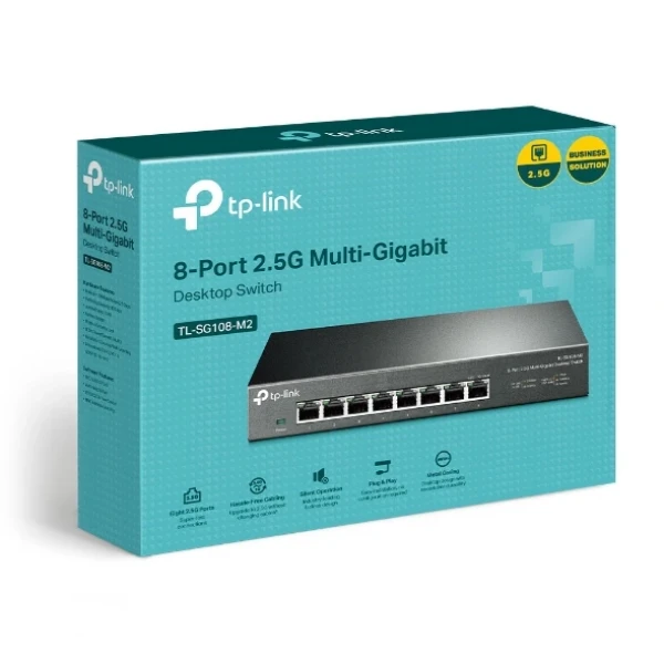 LAN Switch TP-Link TL-SG108-M2, 8 port, 10010002500 Mbps