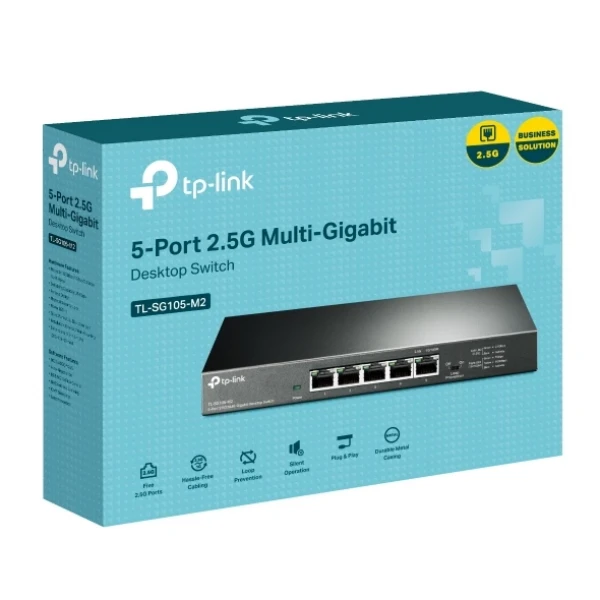 LAN Switch 5P TP-LINK TL-SG105-M2 - Unmanaged - 5x2.5G
