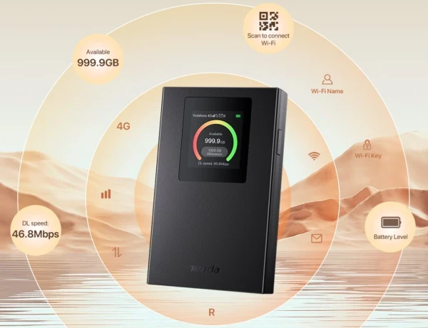 Tenda 4G185V4.0 GAMD WiFi 3G/4G N300 LTE Ruter 2.4Ghz