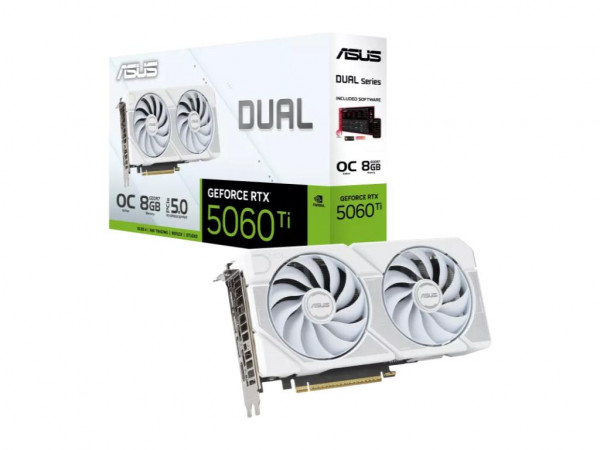 Graficka karta ASUS DUAL-RTX5060TI-O8G-WHITE NVD8GBGDDR7128bitbela' ( 'DUAL-RTX5060TI-O8G-W' ) 