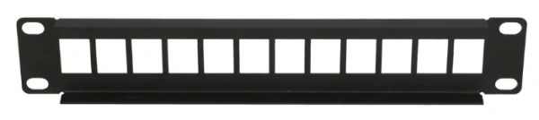 Extralink 12 Port 10 Patcpanel, Modular, 12 ports,Crni,Metal