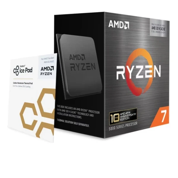 CPU AM4 AMD Ryzen 7 5800X3D, 8C16T, 10th Anniversary Edition 100-100000651POF