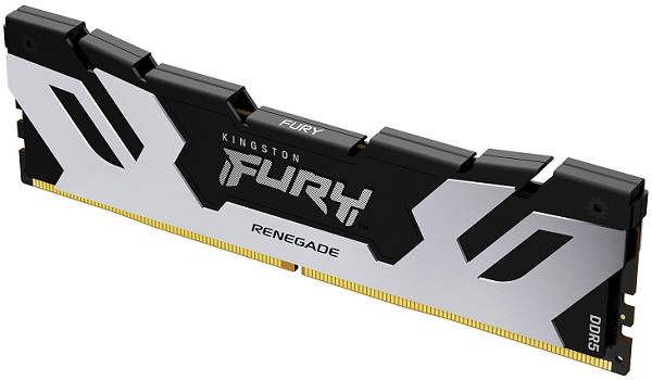 DDR5 16GB 8000MT/s [FURY RENEGADE], Non-ECC UDIMM, CL38 1.45V, 288-pin 1Rx8, Silver/Black, w/Heatsink, XMP ( KF580C38RS-16 ) 