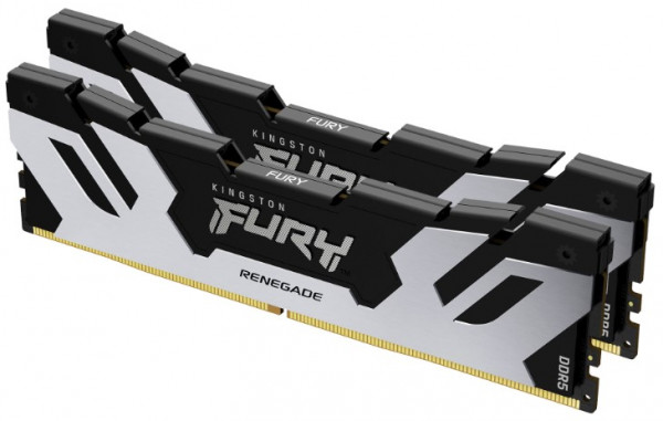 DDR5 32GB (2x16GB) 7200MT/s [FURY RENEGADE], Non-ECC UDIMM, CL38 1.45V, 288-Pin 1Rx8, Silver/Black, Memory Kit, w/Heatsi ( KF572C38RSK2-32 