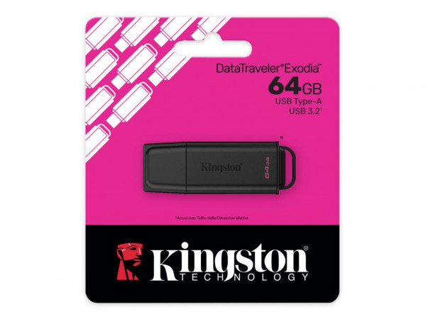 USB memorija KINGSTON DTXG264GBDataTraveler Exodia G23.2crna' ( 'DTXG264GB' ) 