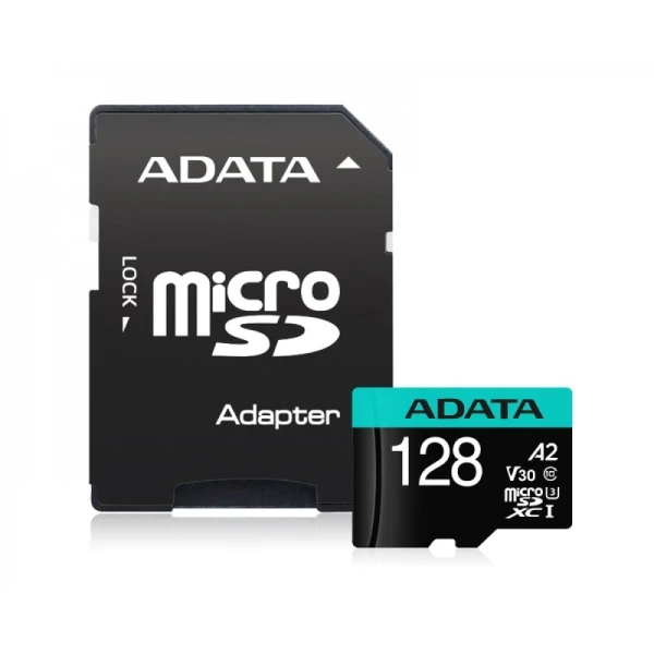 Micro SDXC 128GB A-Data Class 10 + adapter 10085 MBs AUSDX128GUI3V30SA2-RA1