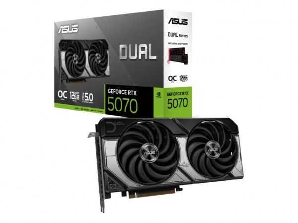 Graficka karta ASUS DUAL-RTX5070-O12G NVD12GBGDDR7192bitcrna' ( 'DUAL-RTX5070-O12G1.0' ) 