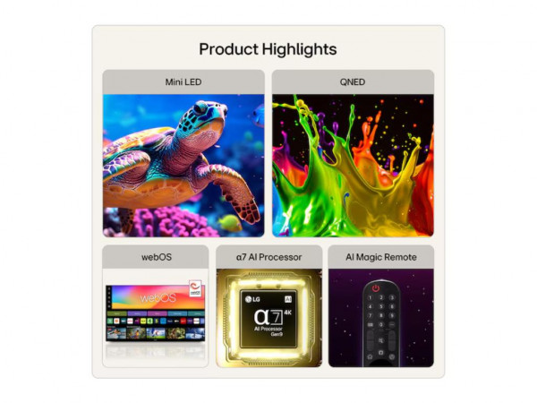 Televizor LG 75QNED7EB3AQNED-Mini LED75''4K Ultra HDsmartwebOS 26crna' ( '75QNED7EB3A' ) 