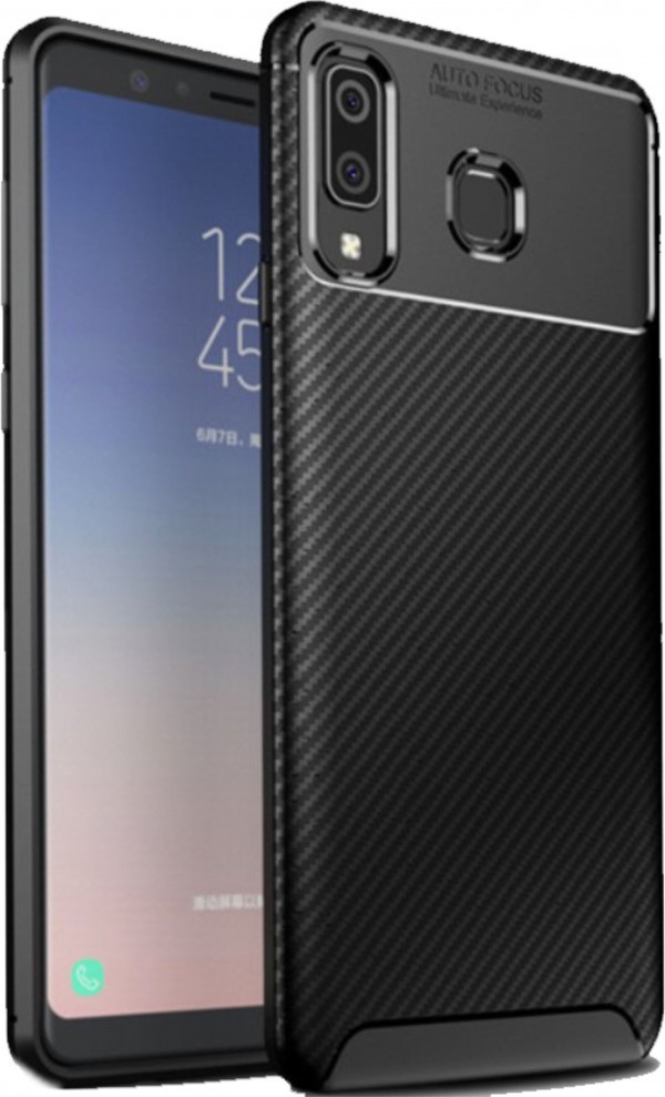 MCTK74-HUAWEI P30 Pro * Futrola Carbon Fiber Silicone Black (270)