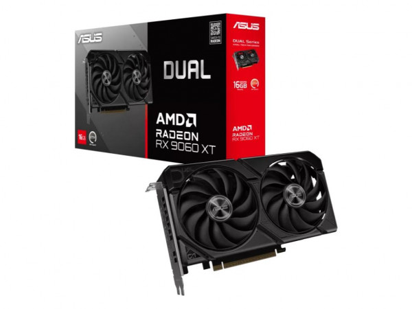 Graficka karta ASUS DUAL-RX9060XT-16GT AMD16GBGDDR6128bitcrna' ( 'DUAL-RX9060XT-16G' ) 