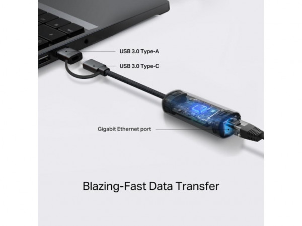 Adapter TP-LINK UE310C USB-C USB-A-> RJ45 Gigabit Ethernet Network' ( 'UE310C' ) 